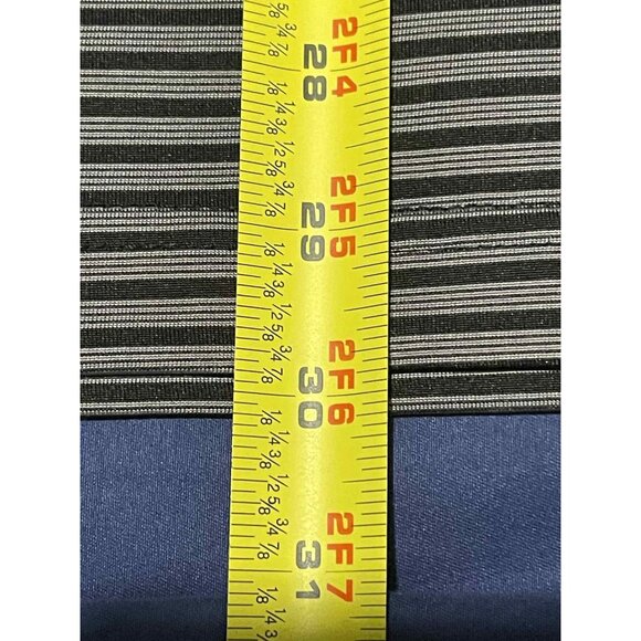 PGA Tour Polo Shirt Mens Extra Large Black Gray Striped Golf Performance XL - Picture 5 of 5